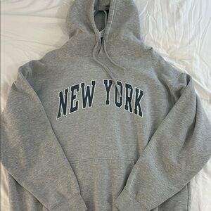 Brandy Melville Gray New York Hoodie
